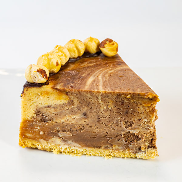 Cheesecake de avellana y chocolate