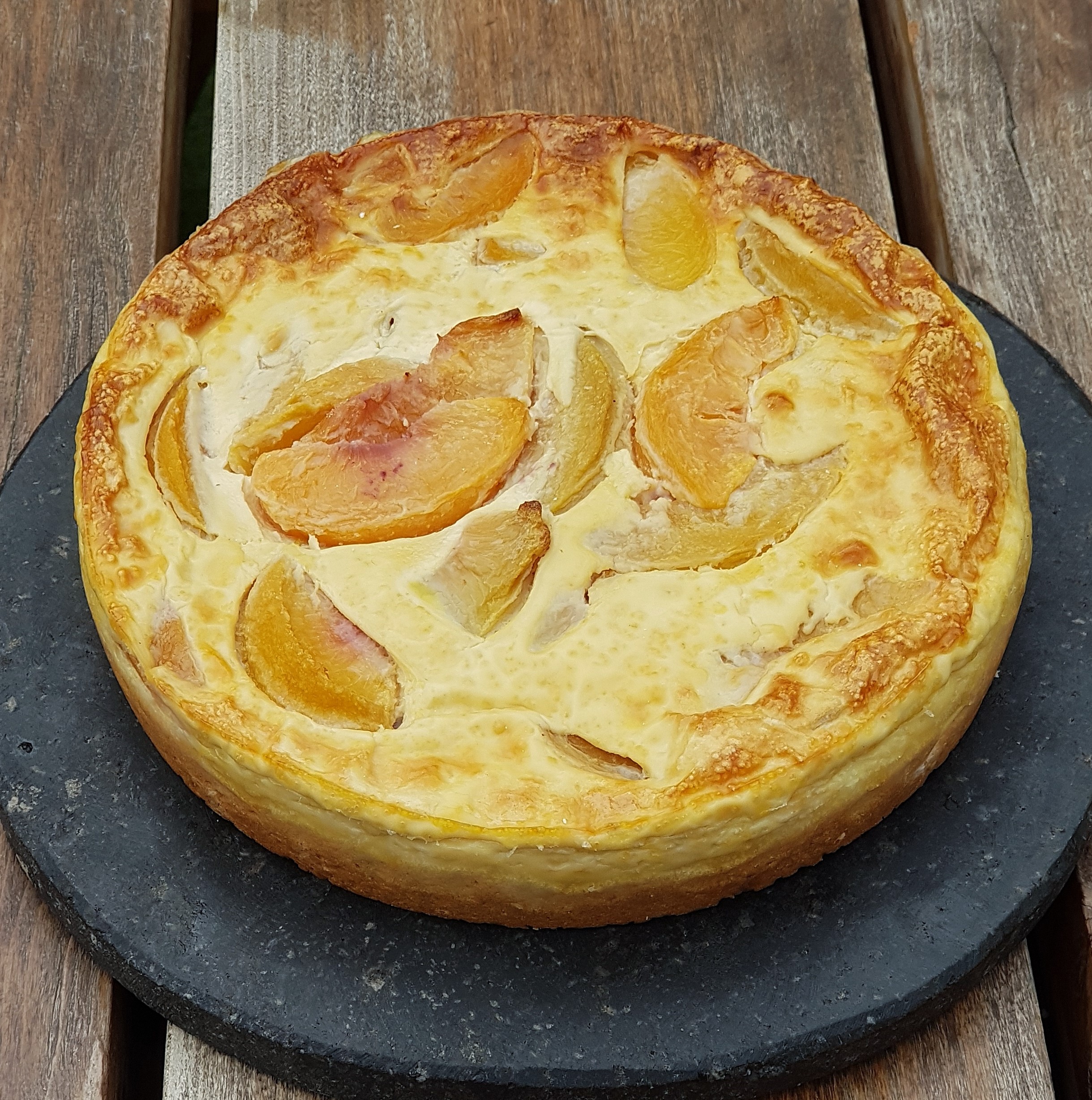 Porcion Kuchen de Durazno sin azucar