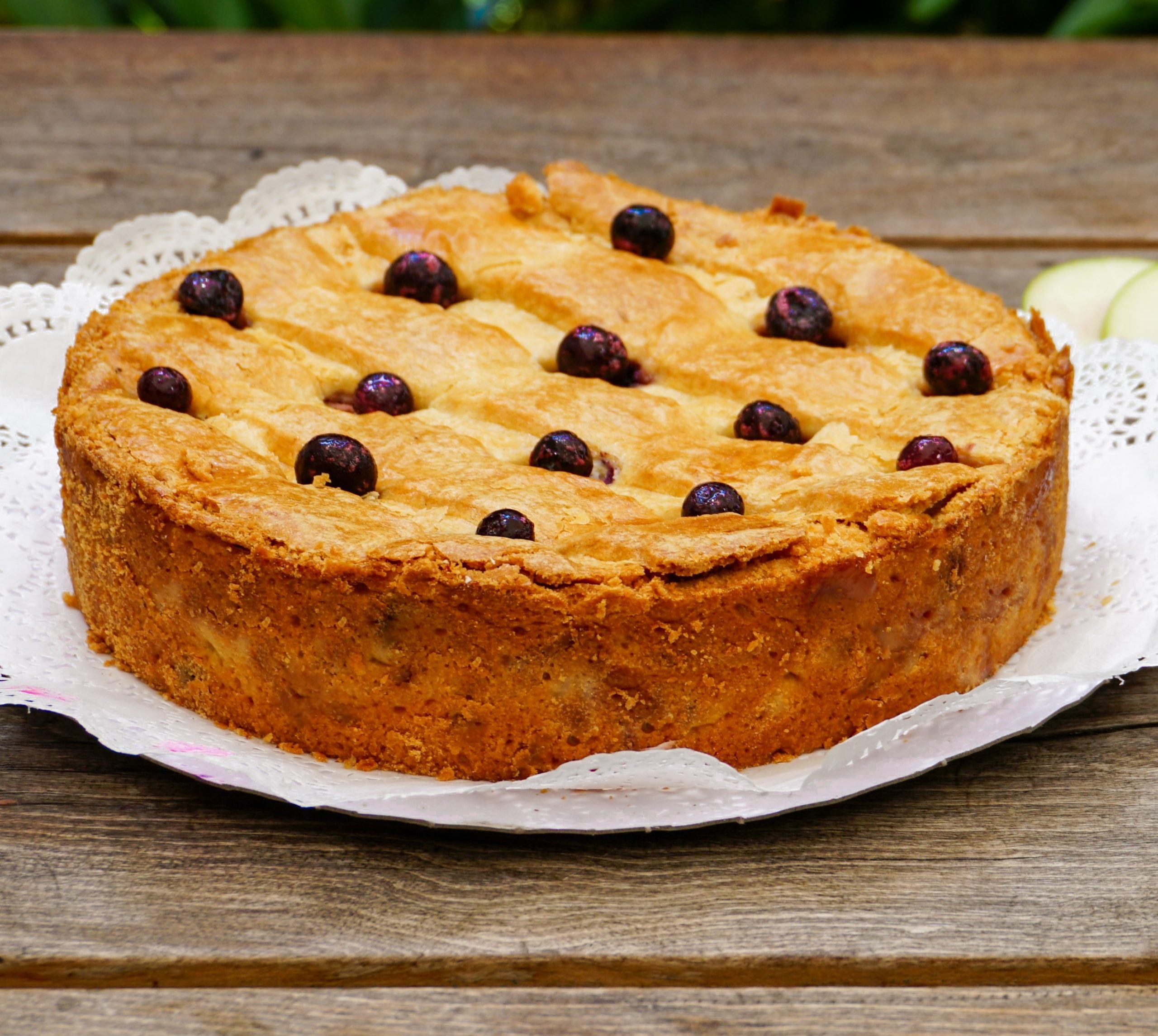 Kuchen de Pera Manzana Arandano sin azucar