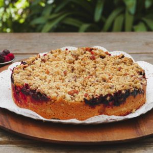 Streusel de Berries sin gluten sin azucar