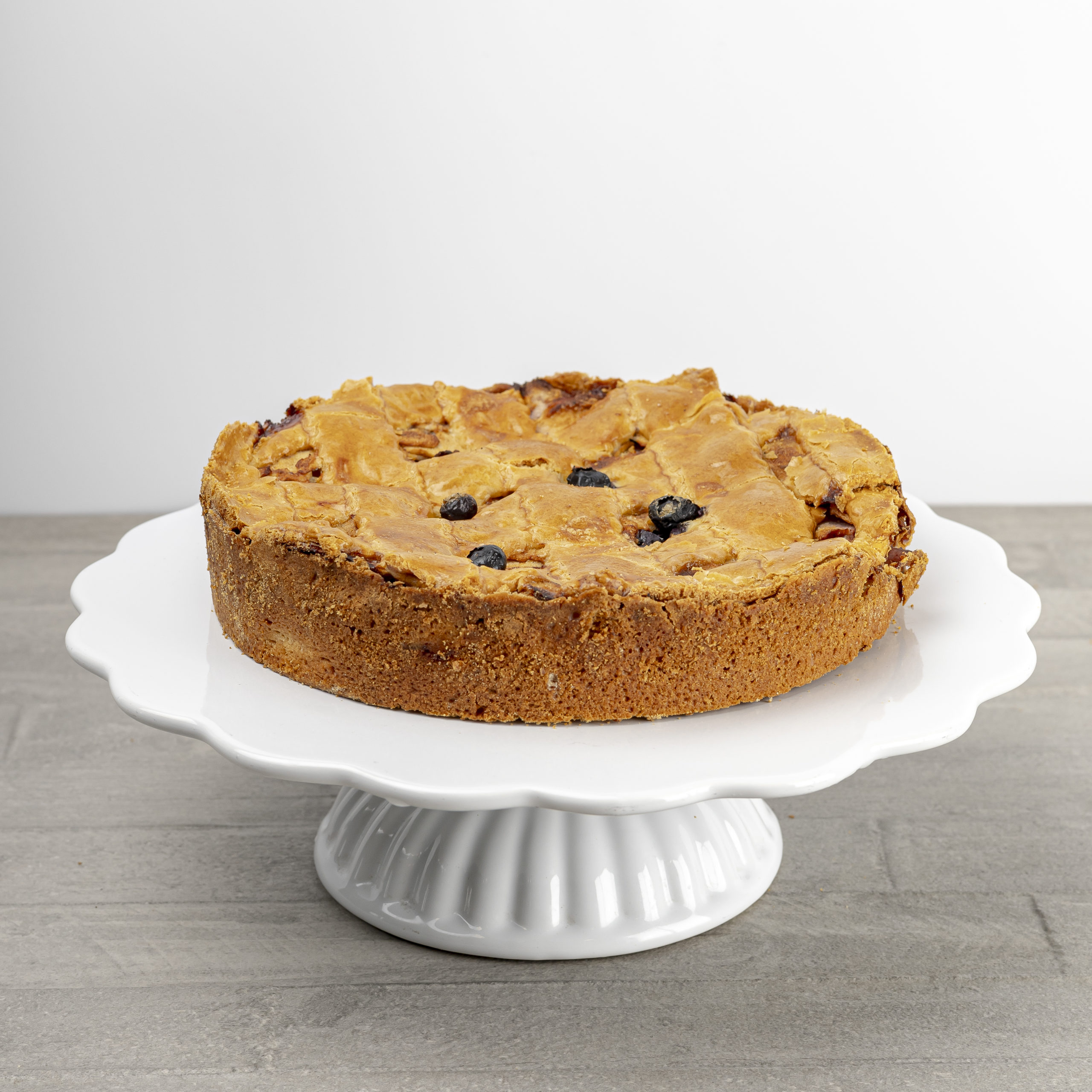 Kuchen pera manzana arandano sin azucar