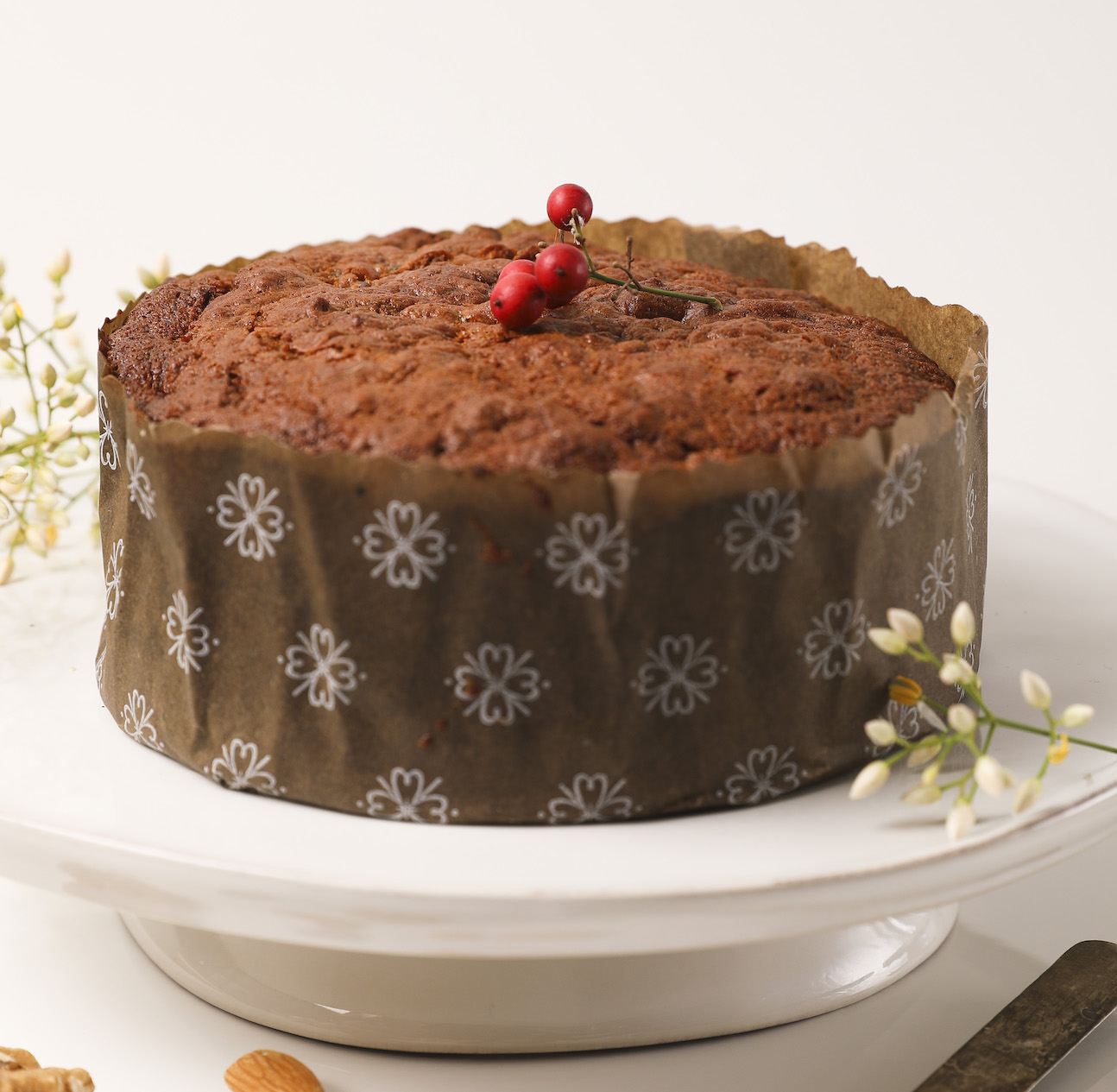 Pan de Pascua sin azucar Pan de Pascua con nueces, almendras, ciruela, pasas y naranja
