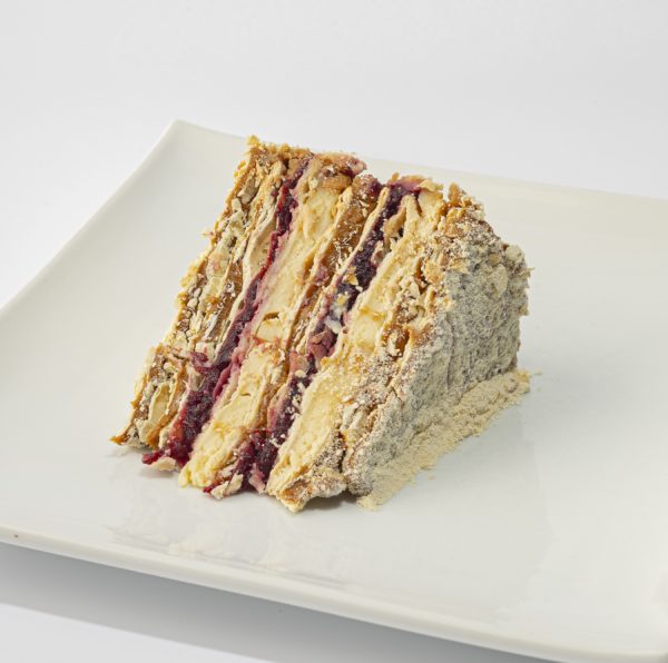 Torta de hoja manjar pastelera frambuesa sin azucar