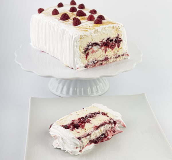 Brazo merengue frambuesa sin gluten