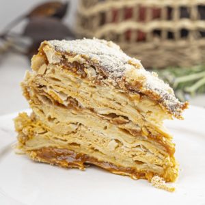 Porcion hojarasca manjar lucuma sin azucar - Imagen 1