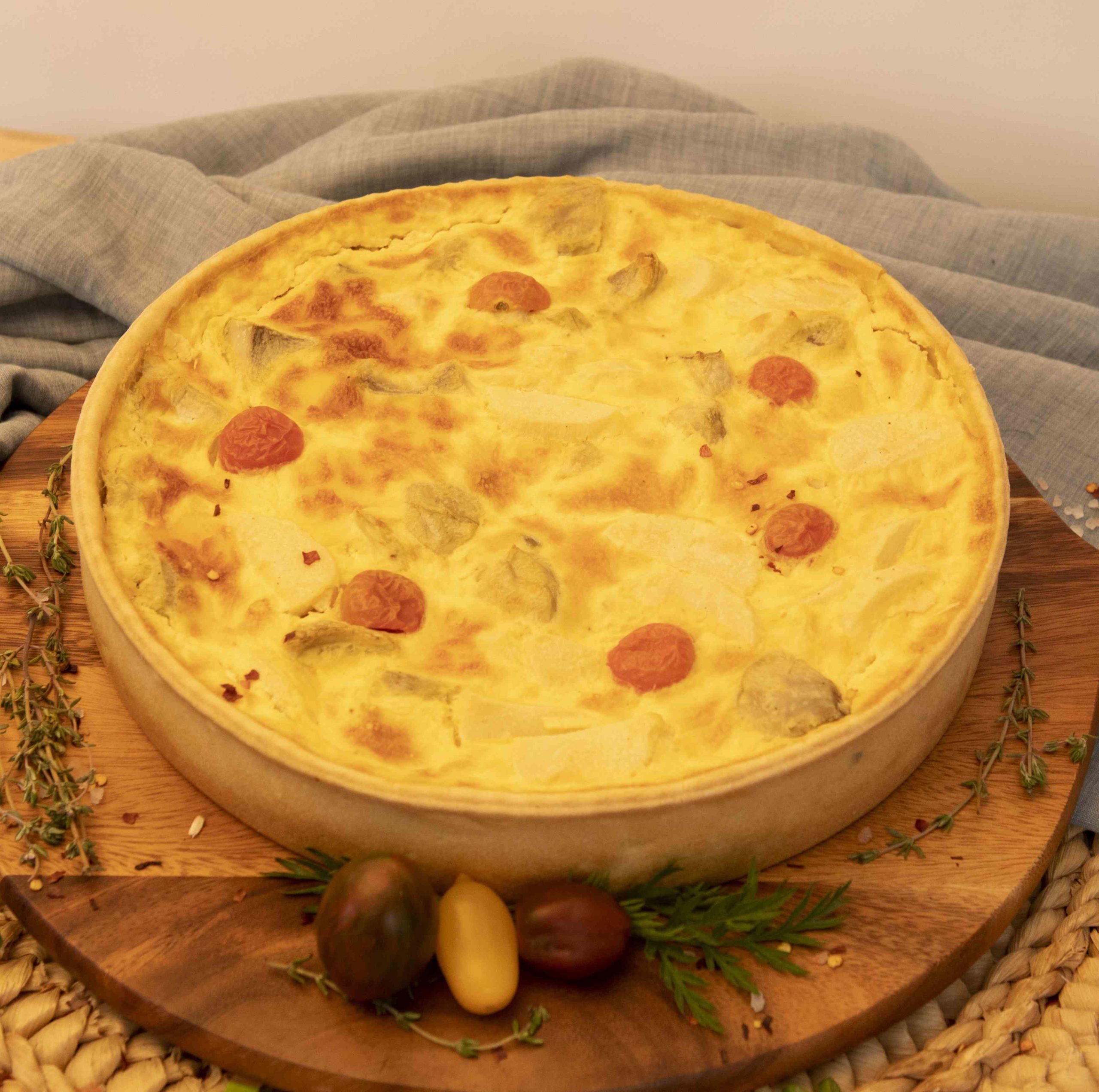 quiche palmito