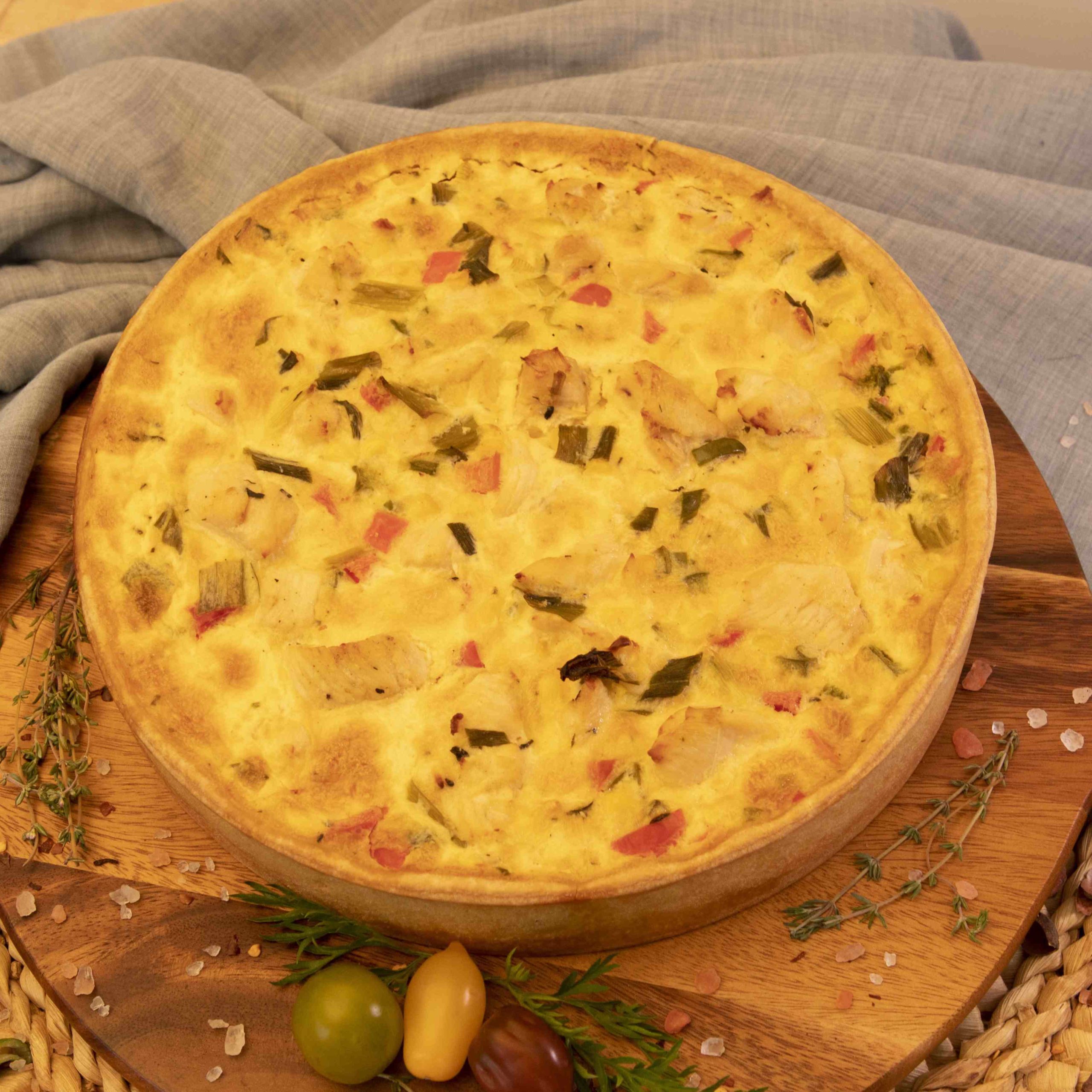 quiche pollo choclo