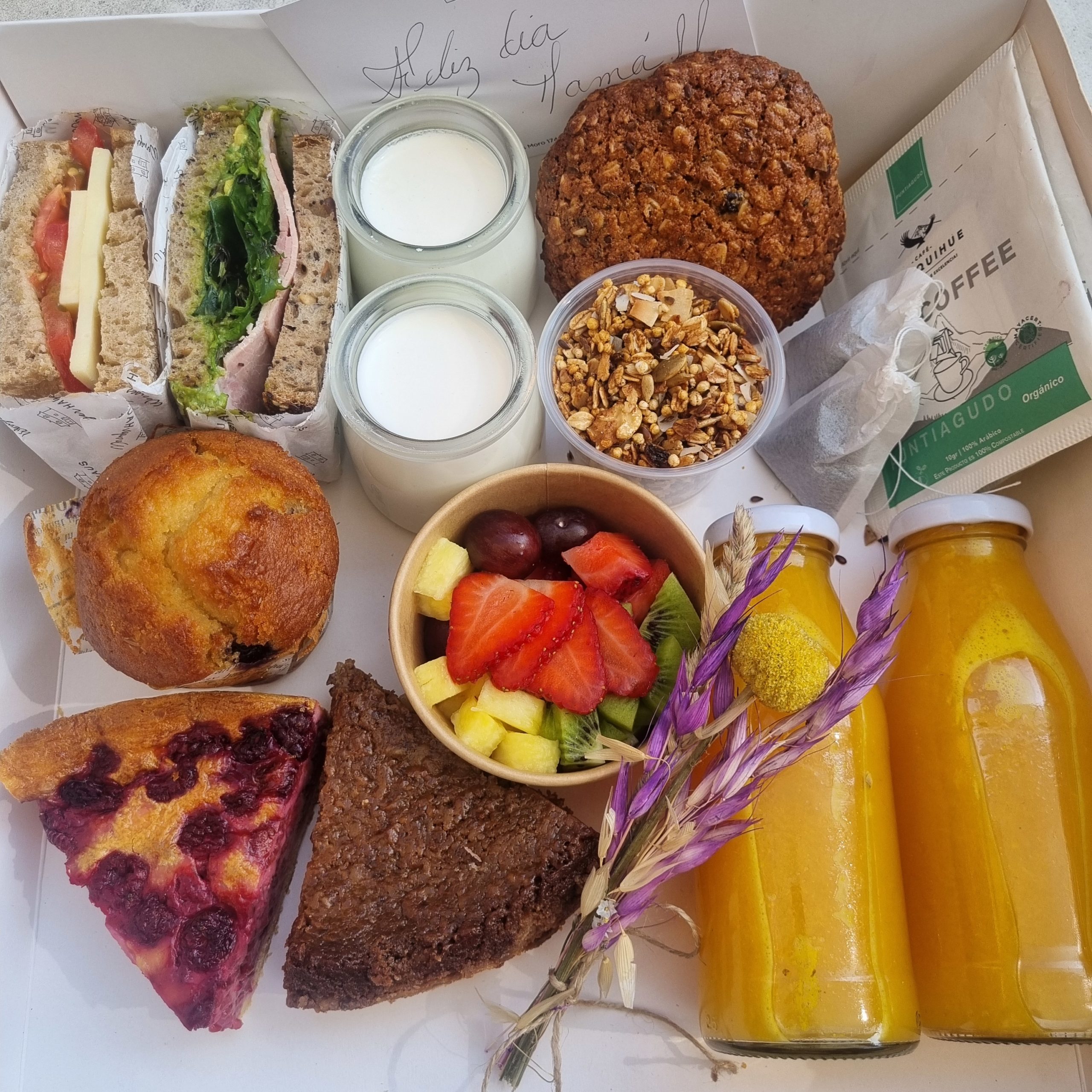 Desayuno para dos sin azucar dia de la madre