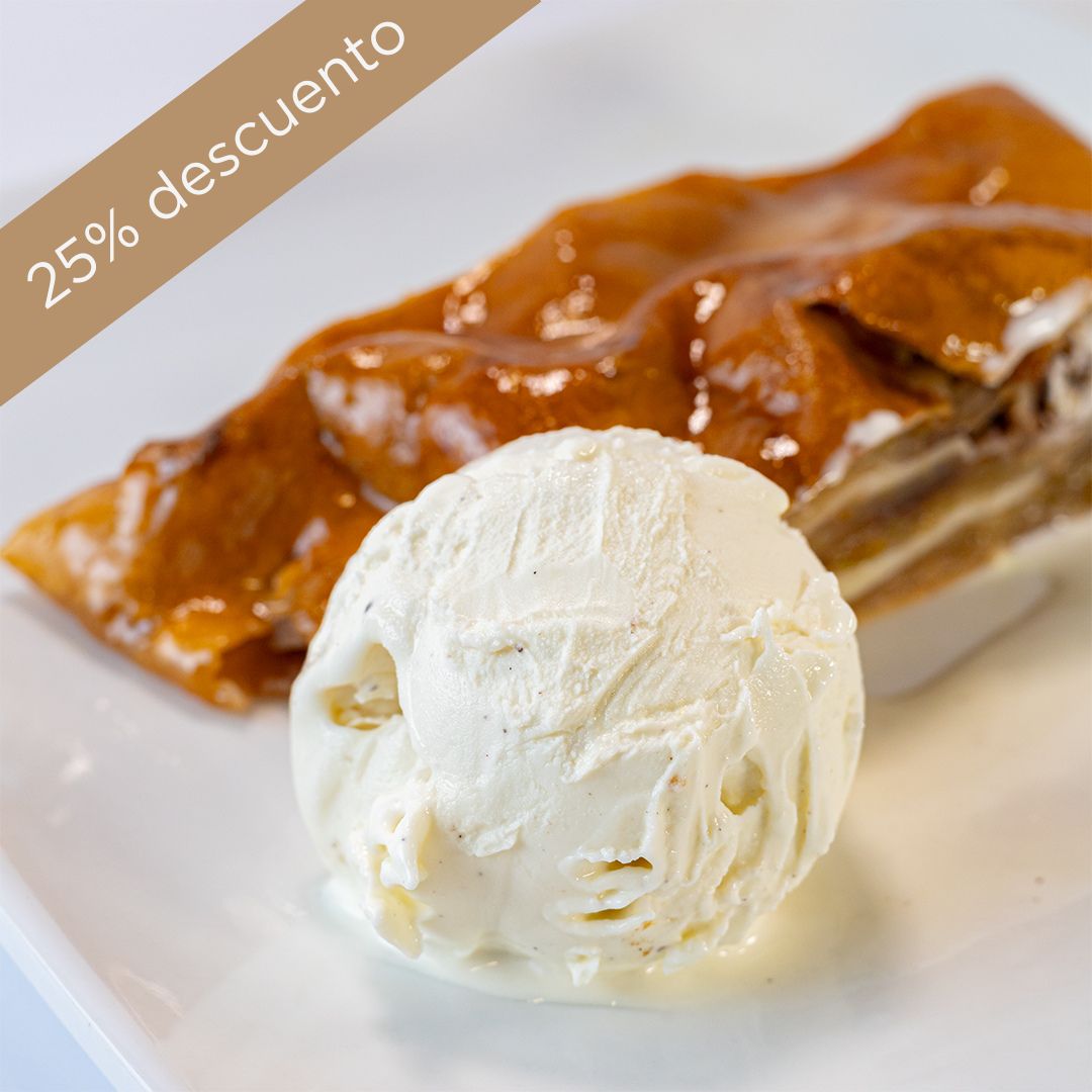 Strudel manzana + 1 Litro Vainilla