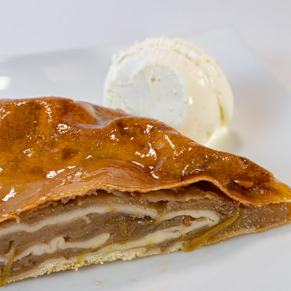 Strudel manzana sin azúcar+1 litro vainilla SA